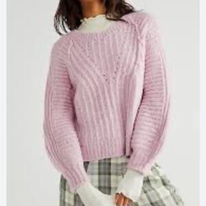 Free People Lavender Knit Top